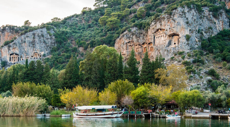 fethiye day trips - Dalyan Mud Baths-Turtle Beach - Rock Tombs